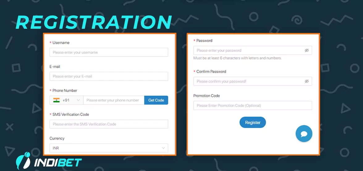 Indibet Account Registration Guide